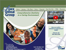 Tablet Screenshot of apexdentalgroup.com